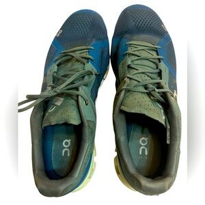 On Running Men's Blue and Green Athletic Shoes